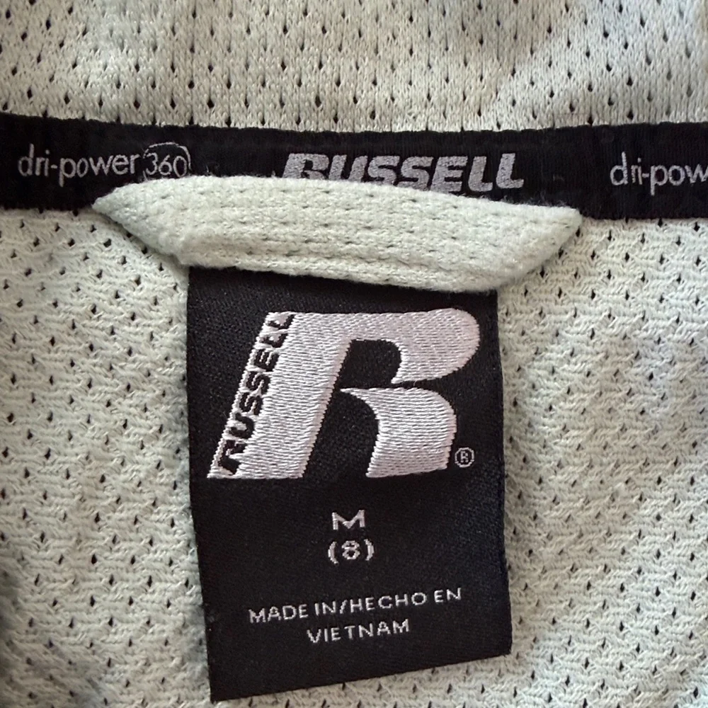 Russell Dri Power 360 Boys 8 Nylon Full Zip Performance Jacket Coat Green